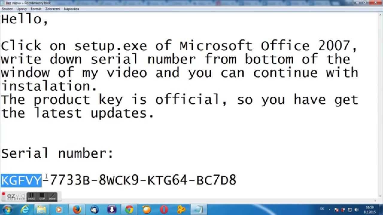 download microsoft office 2007 product key